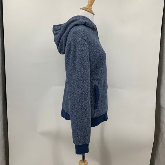 Adriano Goldschmied AG Hoodie Sweater Womens S Small Full Zip Fleece Rib Trim - Picture 5 of 13